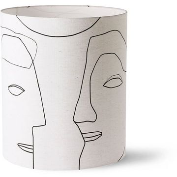 HKLIVING Printed Faces Lampenkap