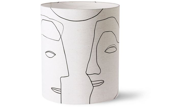 HKLIVING Printed Faces Lampenkap