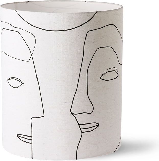 HKLIVING Printed Faces Lampenkap