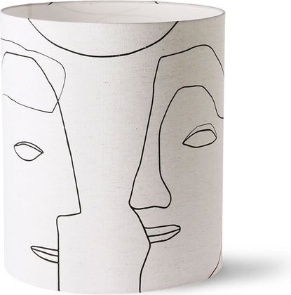 HKLIVING Printed Faces Lampenkap