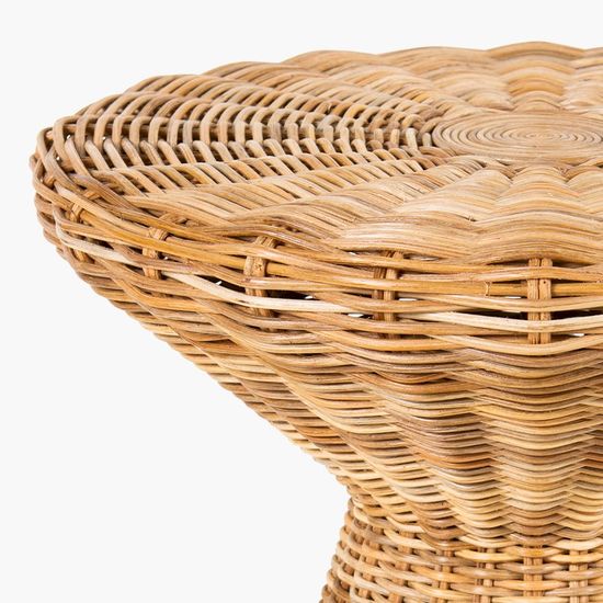 HKliving Rattan Bijzettafel