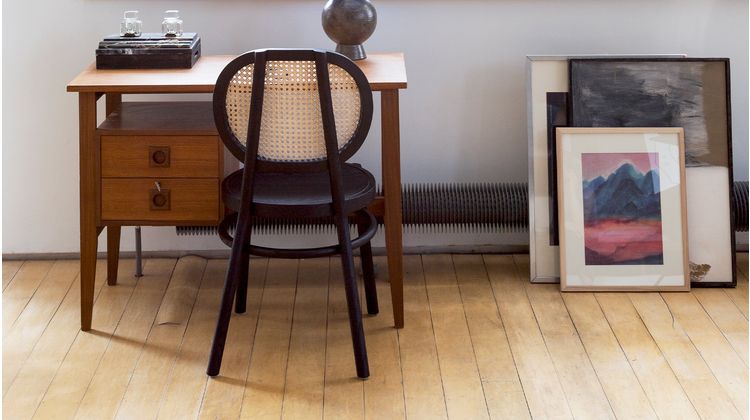 HKLIVING Retro Webbing Eetkamerstoel