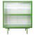 HKliving Ribbed Glass Opbergkast Green