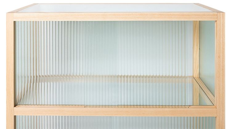 HKLIVING Ribbed Glass Opbergkast