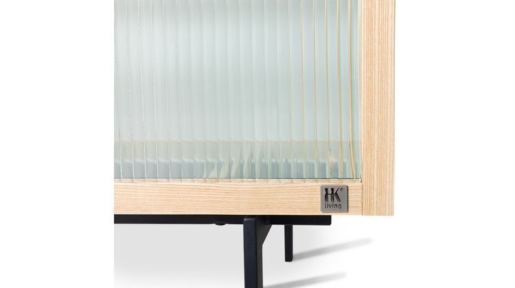 HKLIVING Ribbed Glass Opbergkast