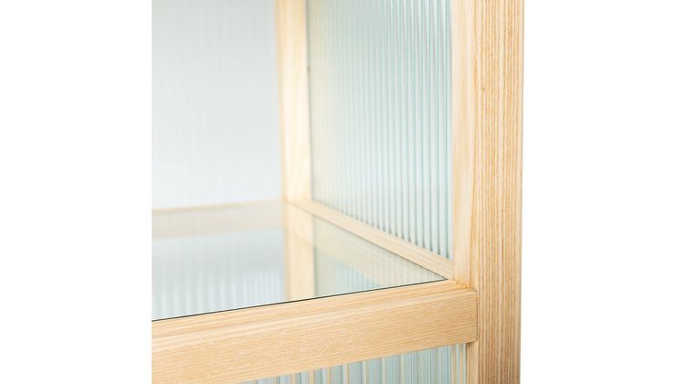 HKLIVING Ribbed Glass Opbergkast