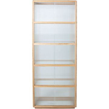 HKliving Ribbed Glass Vitrinekast