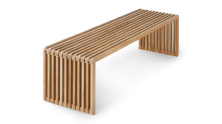 HKLIVING Slatted L Bank
