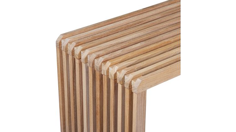 HKLIVING Slatted L Bank