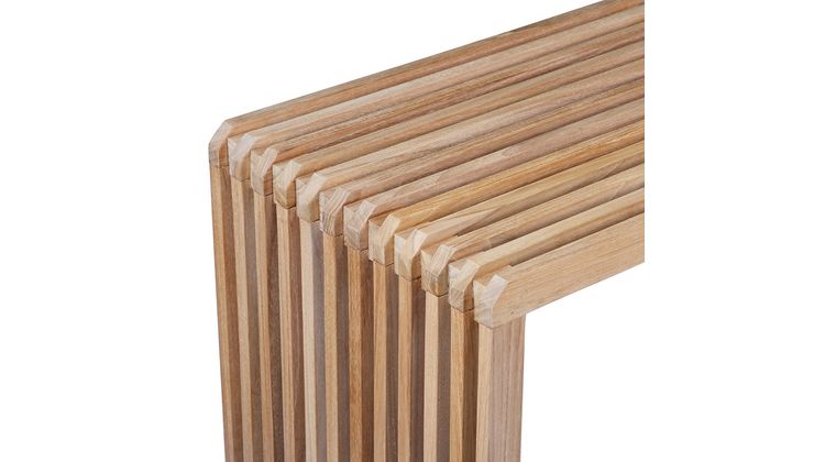 HKLIVING Slatted L Bank