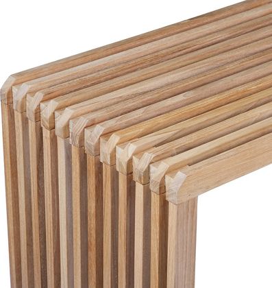 HKLIVING Slatted L Bank
