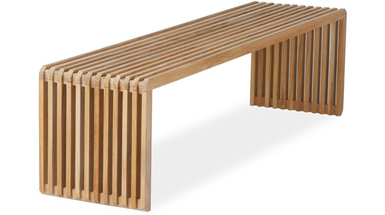 HKLIVING Slatted L Bank