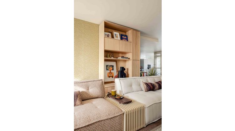 HKLIVING Slatted L Bank