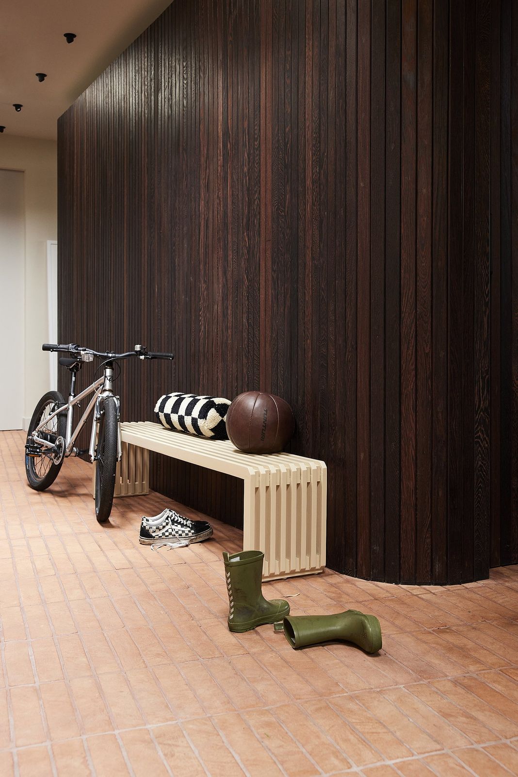 HKLIVING Slatted L Bank