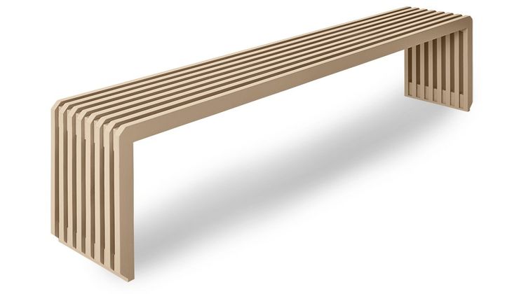 HKLIVING Slatted L Bank