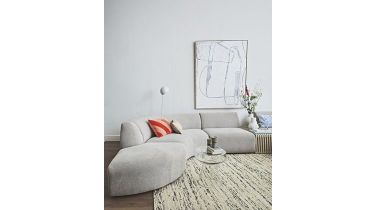 HKLIVING Striped Velvet Koraal Koraal Sierkussen