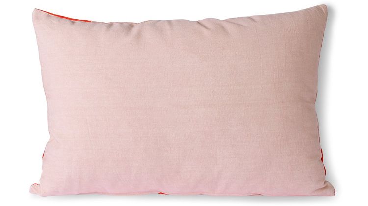 HKLIVING Striped Velvet Koraal Sierkussen