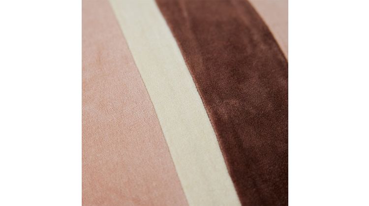 HKLIVING Striped Velvet Rose Rose