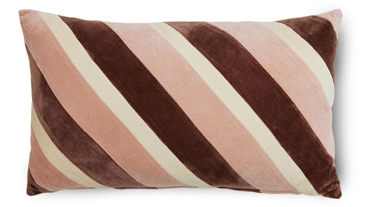 HKLIVING Striped Velvet Rose Rose