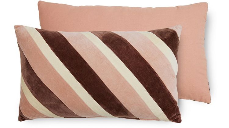 HKLIVING Striped Velvet Rose Sierkussen
