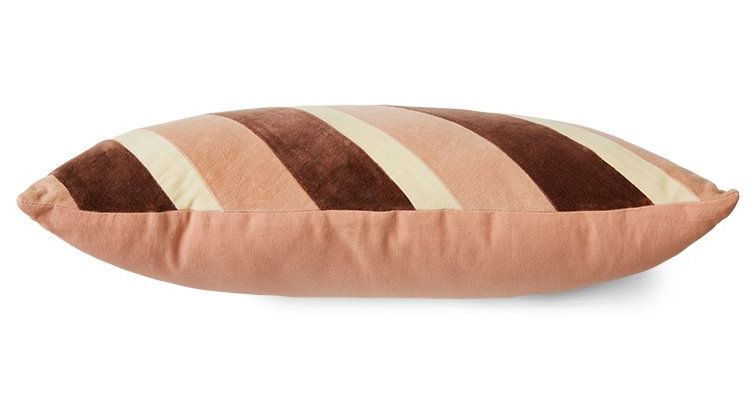HKLIVING Striped Velvet Rose Sierkussen
