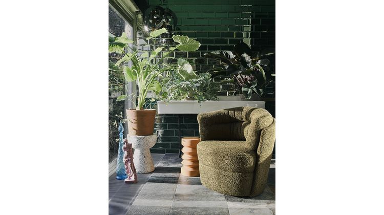 HKLIVING Terrazzo Bijzettafel
