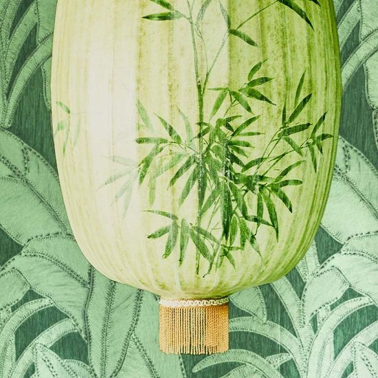 HKliving Traditional Lantern Bamboo Hanglamp
