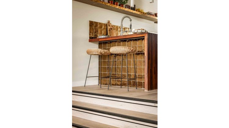 HKLIVING Wicker Barkruk