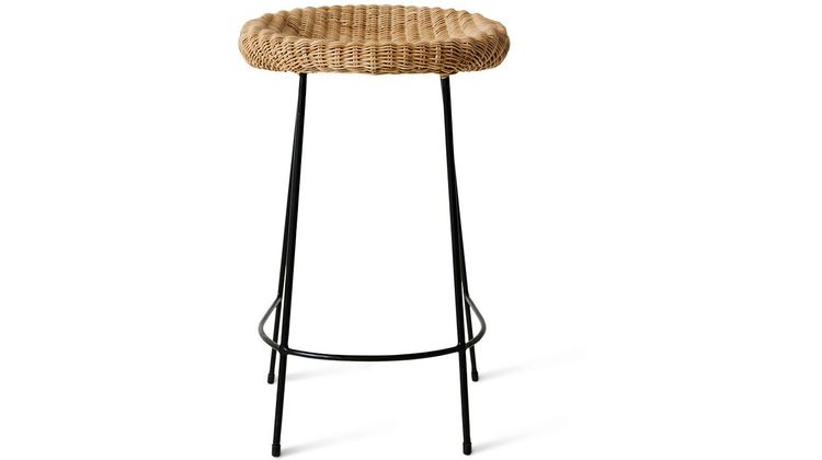 HKLIVING Wicker Barkruk