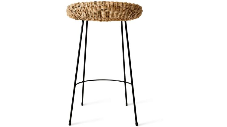 HKLIVING Wicker Barkruk