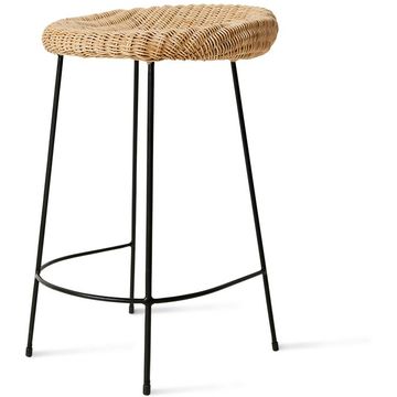 HKLIVING Wicker Barkruk