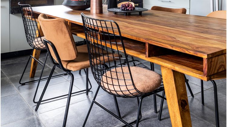 HKLIVING Wire Eetkamerstoel
