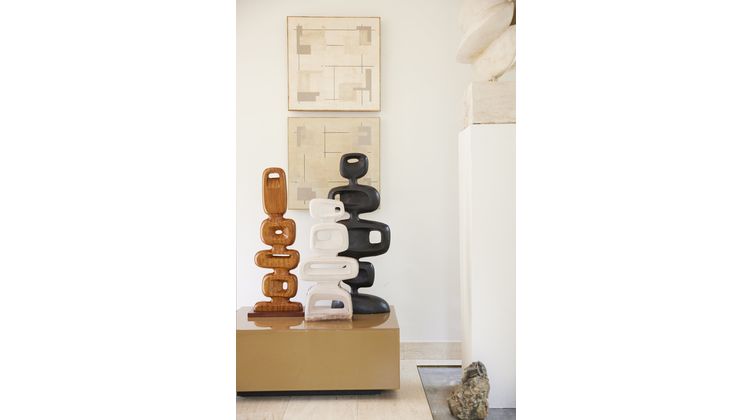 HKLIVING Wooden Sculpture