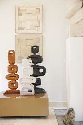 HKLIVING Wooden Sculpture