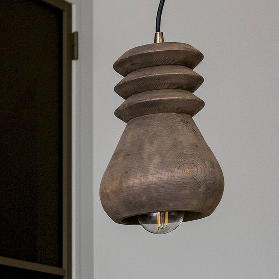 Household Hardware Wooden Pineapple Hanglamp