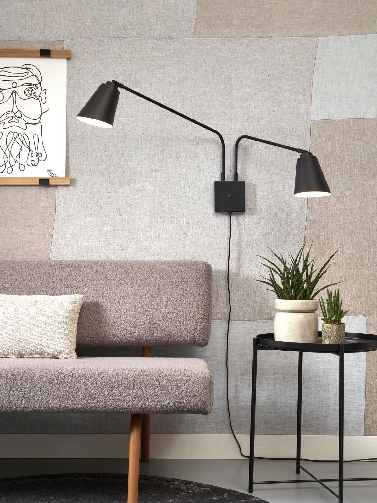 It's about RoMi Bremen 2 spots Wandlamp