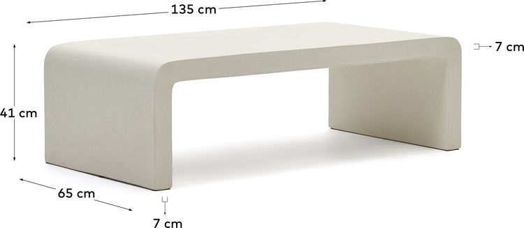 Kave Home Aiguablava Rechthoekige Salontafel