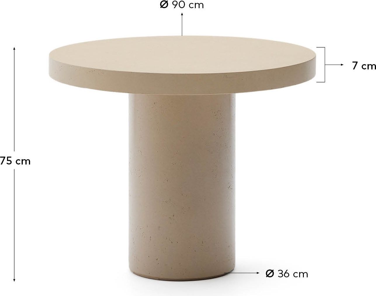 Kave Home Aiguablava S Tuintafel