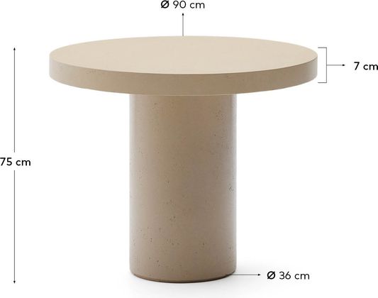 Kave Home Aiguablava S Tuintafel