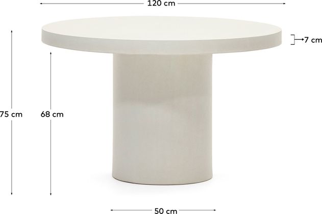 Kave Home Aiguablava Tuintafel