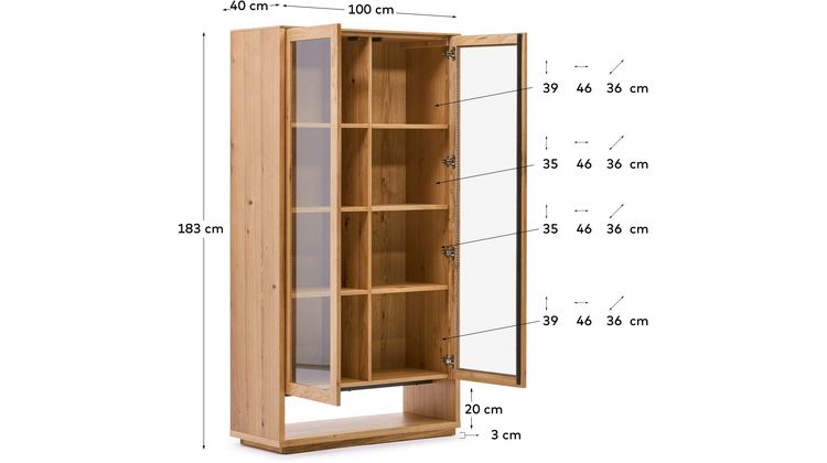 Kave Home Alguema Vitrinekast