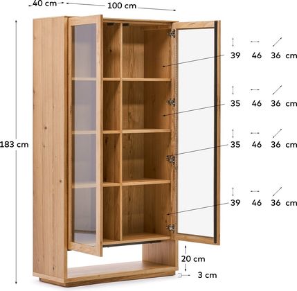 Kave Home Alguema Vitrinekast