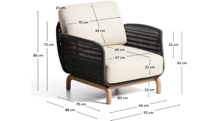 Kave Home Alipa Outdoor Fauteuil