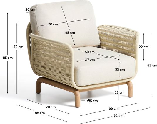 Kave Home Alipa Outdoor Fauteuil