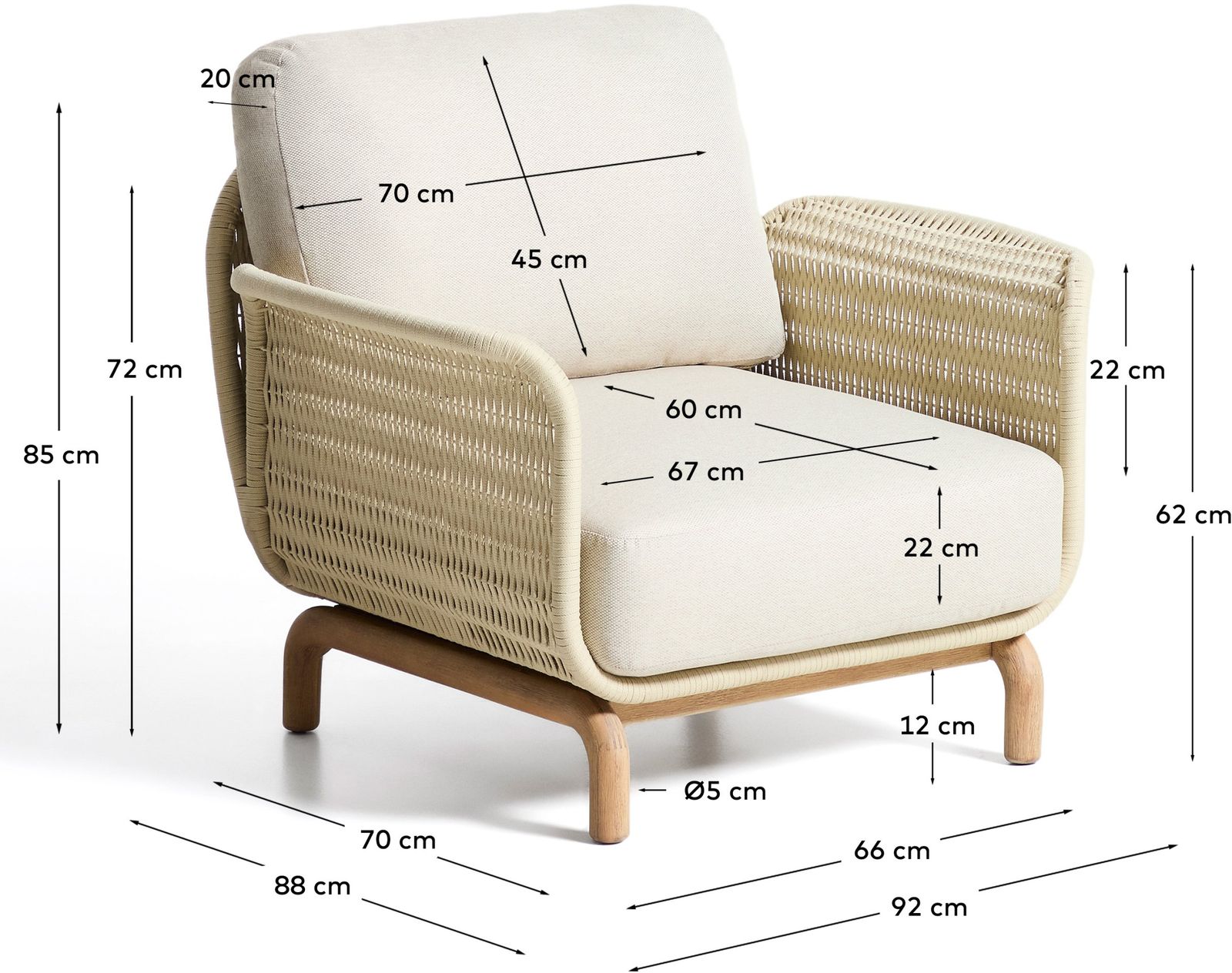 Kave Home Alipa Outdoor Fauteuil