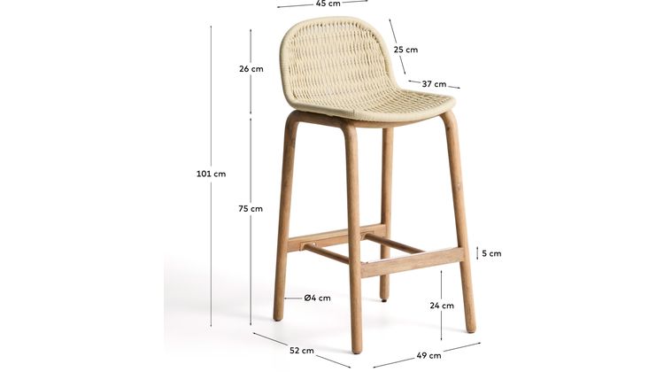 Kave Home Alipa Tuin Barkruk