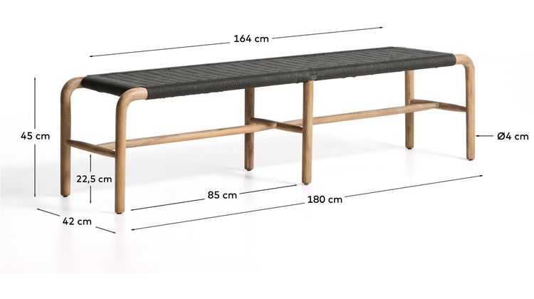 Kave Home Alipa Tuinbankje