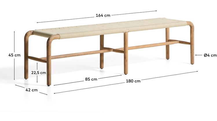 Kave Home Alipa Tuinbankje