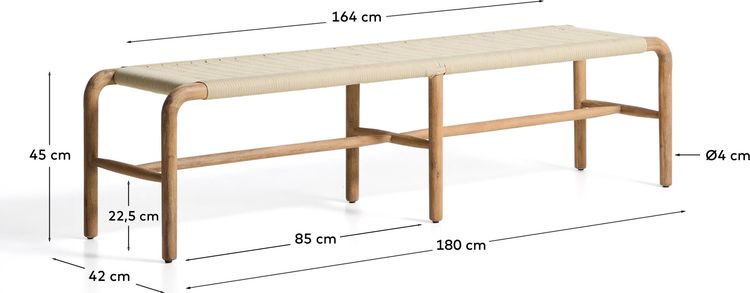 Kave Home Alipa Tuinbankje