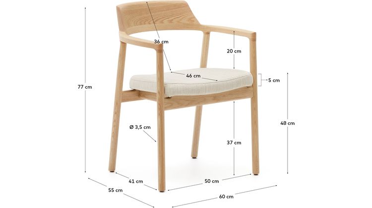 Kave Home Alocs Eetkamerstoel